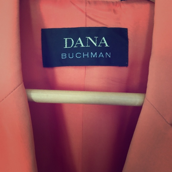 Dana Buchman soft orange silk blazer - Picture 2 of 2